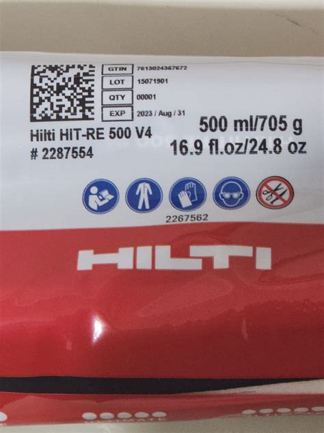 Химический анкер Hilti Hit Re 500 V4 купить с доставкой по выгодным ценам в интернет магазине