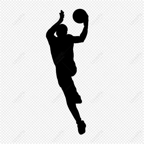 Basketball Player Silhouette Dunk Png