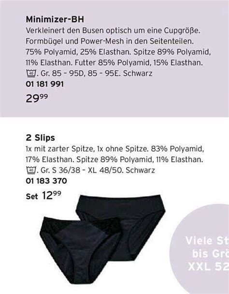 Minimizer BH Oder 2 Slips Angebot Bei Tchibo 1Prospekte De