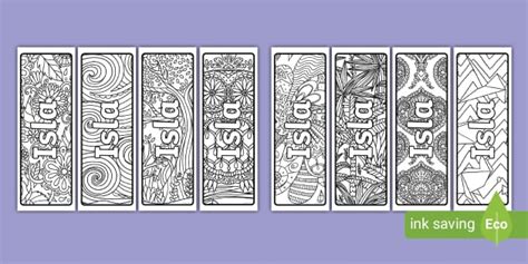 Free Isla Mindfulness Name Colouring Bookmarks Twinkl