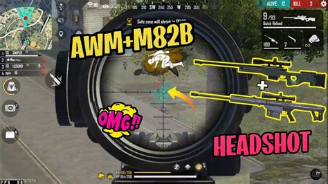 Double Sniper Awm M B Gameplay With Tg Sniper Free Fire