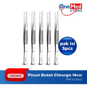 Jual Pinset Bedah Chirurgis Cm Stainless Steel Onemed Isi Pcs