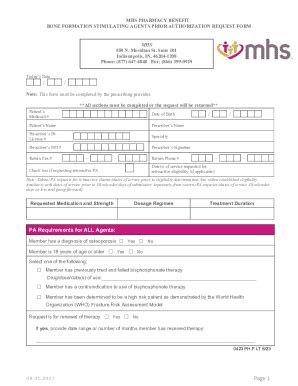 Fillable Online Mhs Bone Formation Stimulating Agents Prior