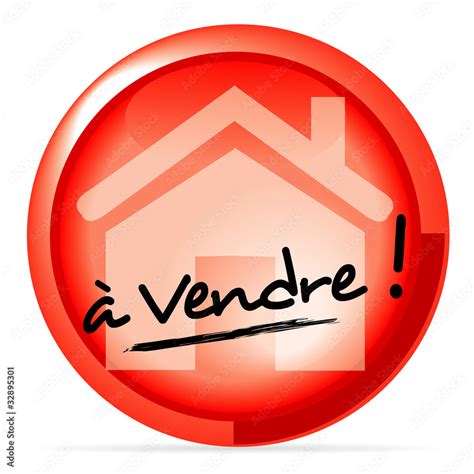 Ic Ne Maison Vendre Stock Vector Adobe Stock