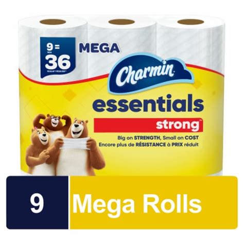 Charmin Essentials Strong Toilet Paper Mega Roll 9 Rolls Frys Food