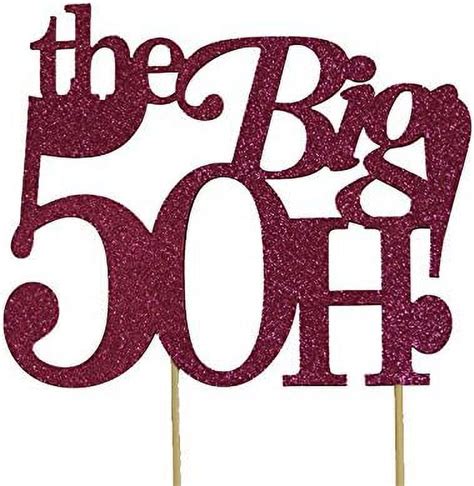 Big 5oh Cake Topper 1pc 50th Birthday Cake Topper 50th Anniversary