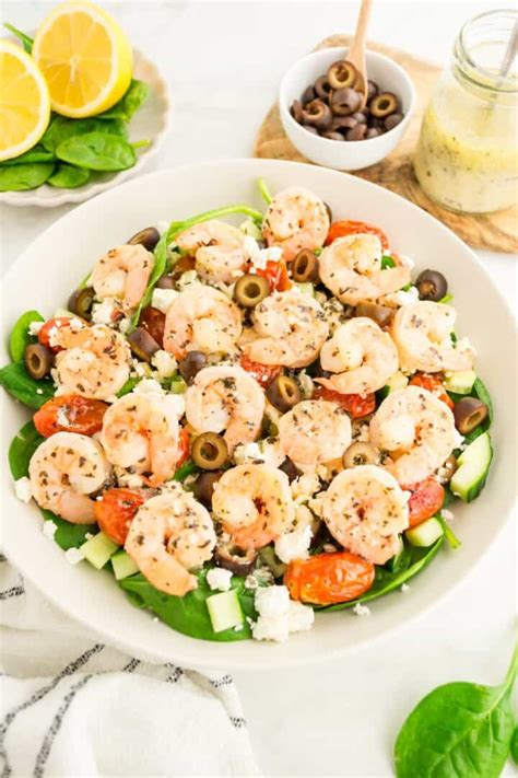 Greek Shrimp Salad | Living Chirpy