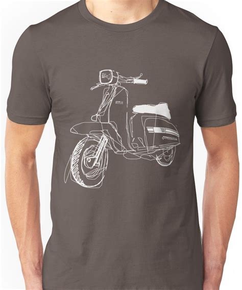 Lambretta Custom Line Art Drawing For Gp200 Unisex T Shirt Line Art