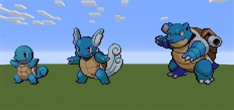 I Made The Squirtle Line In Minecraft R Pokemon