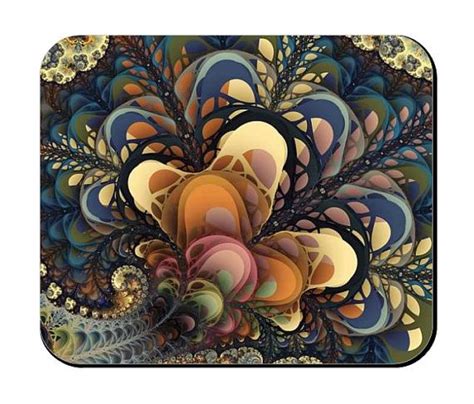 Sprouts Fractal Mouse Pad Fractals Etsy Mouse Pad