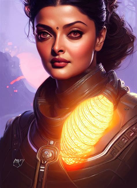 Prompthunt Portrait Of Apex Legends Aishwarya Rai Intricate Elegant Glowing Lights Highly