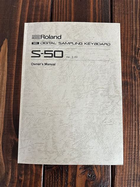 Roland S 50 61 Key Digital Sampling Keyboard Original Manual Reverb