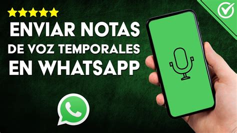 Gu A Actualizada C Mo Enviar Notas De Voz Temporales En Whatsapp De