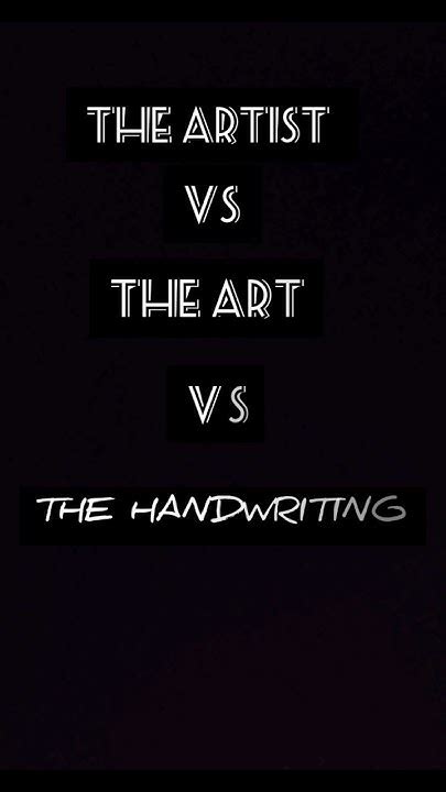 Artist Vs Art Vs Handwriting 😀 Art Drawing Viral Artist Trending