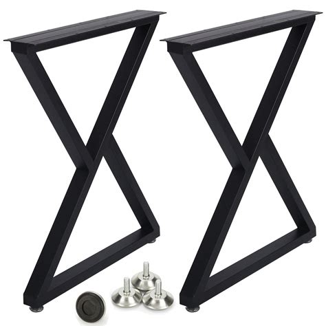 Buy HOMEKAYT 28 In Metal Table Legs Industrial Desk Legs Heavy Duty