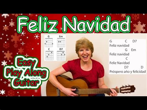 Feliz Navidad Easy Guitar Play Along YouTube