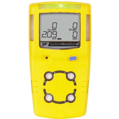 Detector de Gas Portátil Gas Alert MicroClip XL H2S CO O2 LEL