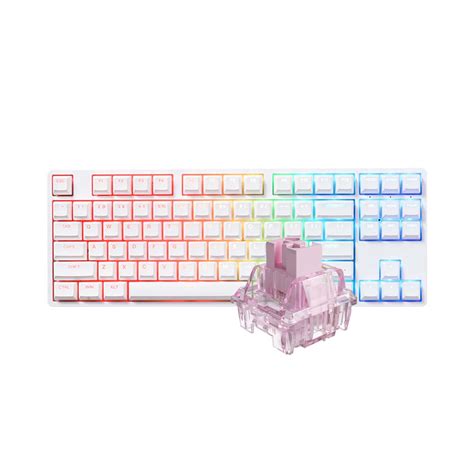 Trung Tâm Bàn Phím Cơ Akko 5087 Rgb Asa White Akko Cs Jelly Pink Switc