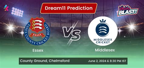 ESS Vs MID Dream11 Prediction Today Match 20th Match T20 Blast 2024