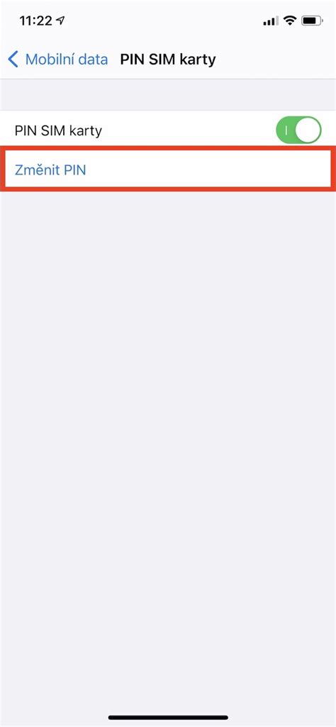 Jak na iPhone změnit PIN SIM Letem světem Applem