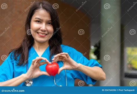 Female Cardiovascular Disease Doctor Or Cardiologist With Stethoscope