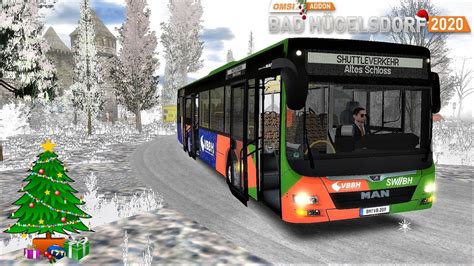 OMSI 2 133 Weihnachtsmarktshuttle auf Bad Hügelsdorf 2020 Frohe