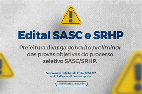 Prefeitura Divulga Gabarito Preliminar Das Provas Objetivas Do Processo