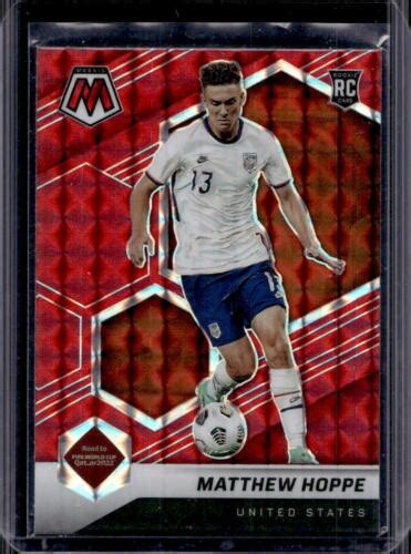 Mosaic Road To Qatar Matthew Hoppe Red Mosaic Prizm Rookie Rc