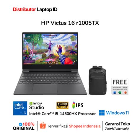 Jual HP Victus 16 R1005TX Core I5 14500HX RTX 4060 RAM 16GB 1TB SSD