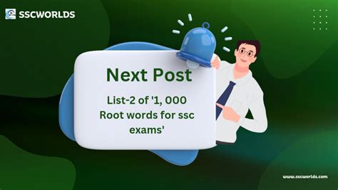 Root Words For Ssc Exam Sscworlds