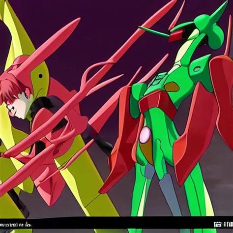 Krea Neon Genesis Evangelion S Eva Fight With Angels