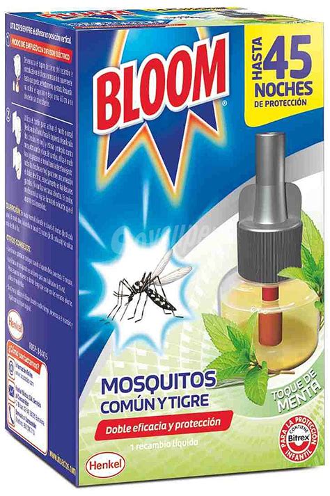 Bloom Insecticida eléctrico líquido máxima protección menta Paquete 1 u