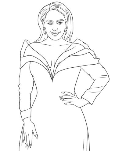 Adele Coloring Page To Print Topcoloringpages Net