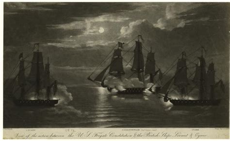 Artwork Replica View Of The Action Between The U S Frigate