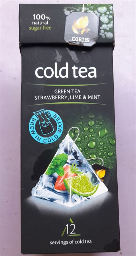 Зелёный чай Curtis Cold tea клубника, лайм и мята | отзывы