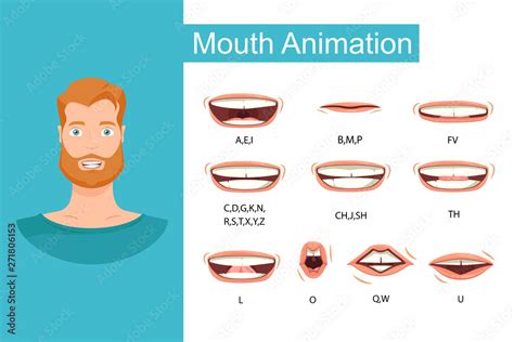 Mens Lip Sync Lip Sync Collection For Animation Mens Mouth