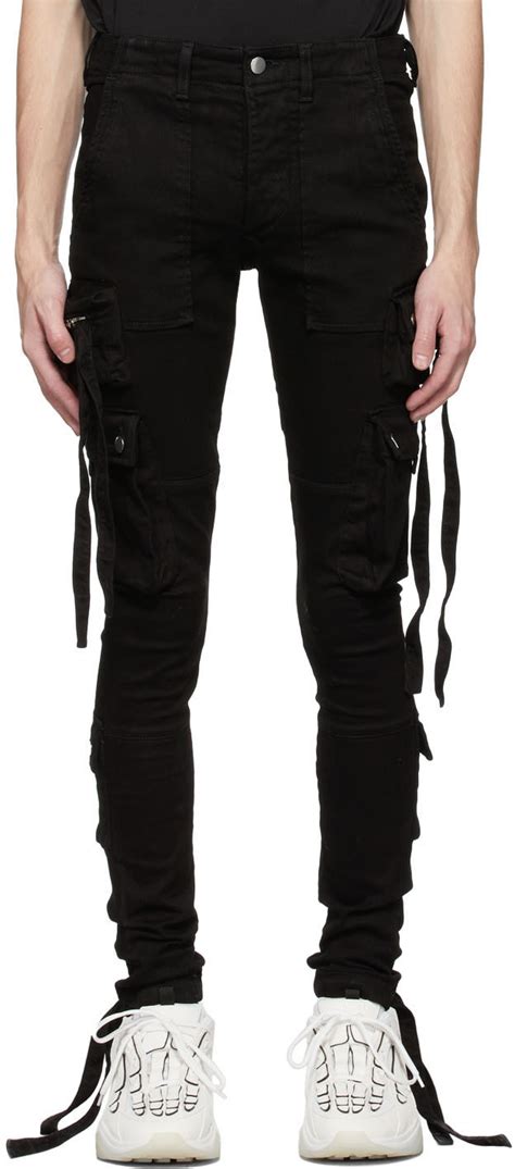 Amiri Black Tactical Cargo Pants Ssense