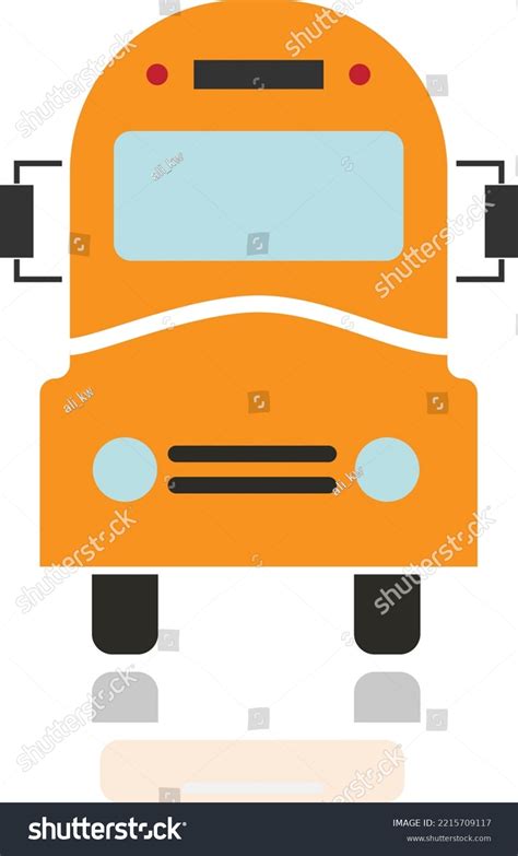 Vector Drawing Old Yellow School Bus Stock Vector (Royalty Free ...