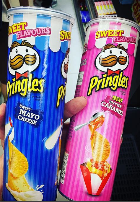 Pringles Sweet Mayo Cheese And Salted Caramel Uk Чипсы Вкусняшки Еда