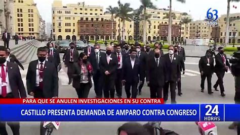 Pedro Castillo Presenta Acción De Amparo Contra El Congreso Para Evitar