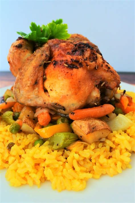 Oven Roasted Cornish Hen On A Bed Of Vegetables Kitrusy