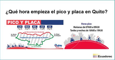 ¿cuál Es El Horario De Pico Y Placa En Quito