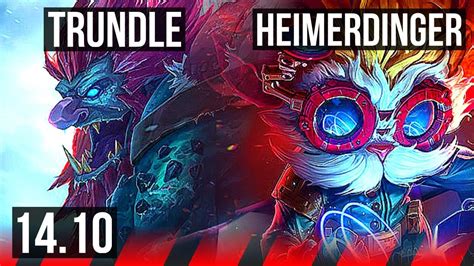 Trundle Vs Heimerdinger Top Kr Diamond Youtube