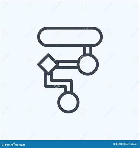 Icon Design Algorithm Suitable For Data Analytics Symbol Line Style