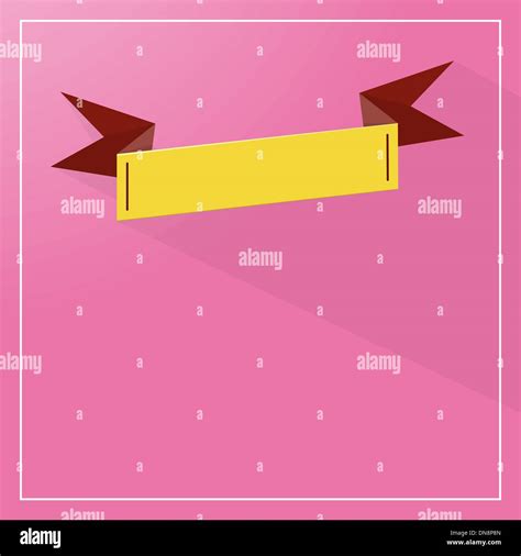 Blank Yellow Ribbon Stock Vector Image And Art Alamy