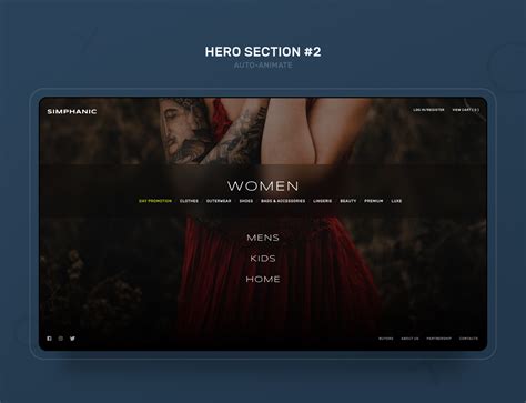 Animated Hero Sections Adobe Xd Free Template Behance