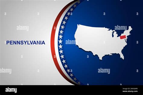 Pennsylvania Map Vector Background Stock Vector Image And Art Alamy