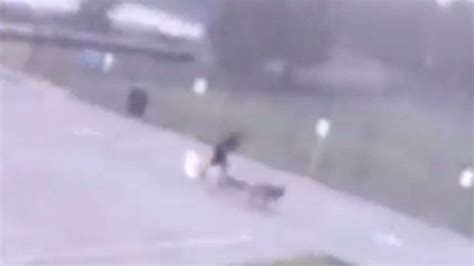 Surveillance Video Shows Man Being Struck By Lightning Before Hes