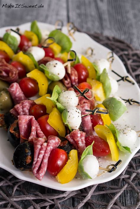 Tomate Mozzarella Spieße Fingerfood schnell und einfach