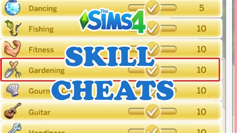 The Sims 4 Cheats Codes Unlockables Sims 4 Cheats Sims 4 Skills